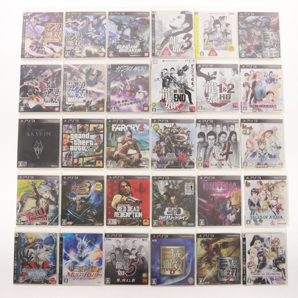 PlayStation 3 ソフト 64本 セット グランドセフトオート レッドデッドリデンプション 三国無双 等 き 含む