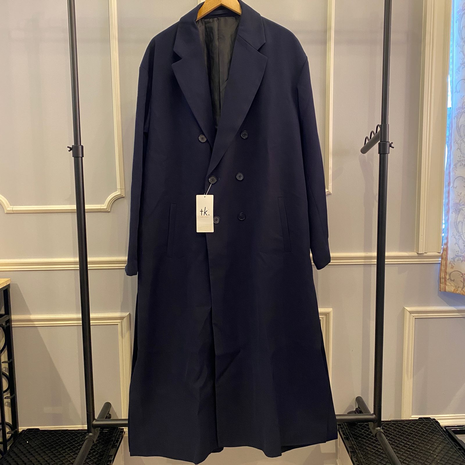 TAKEO KIKUCHI タケオキクチ L メンズ チェスターコート ダブル