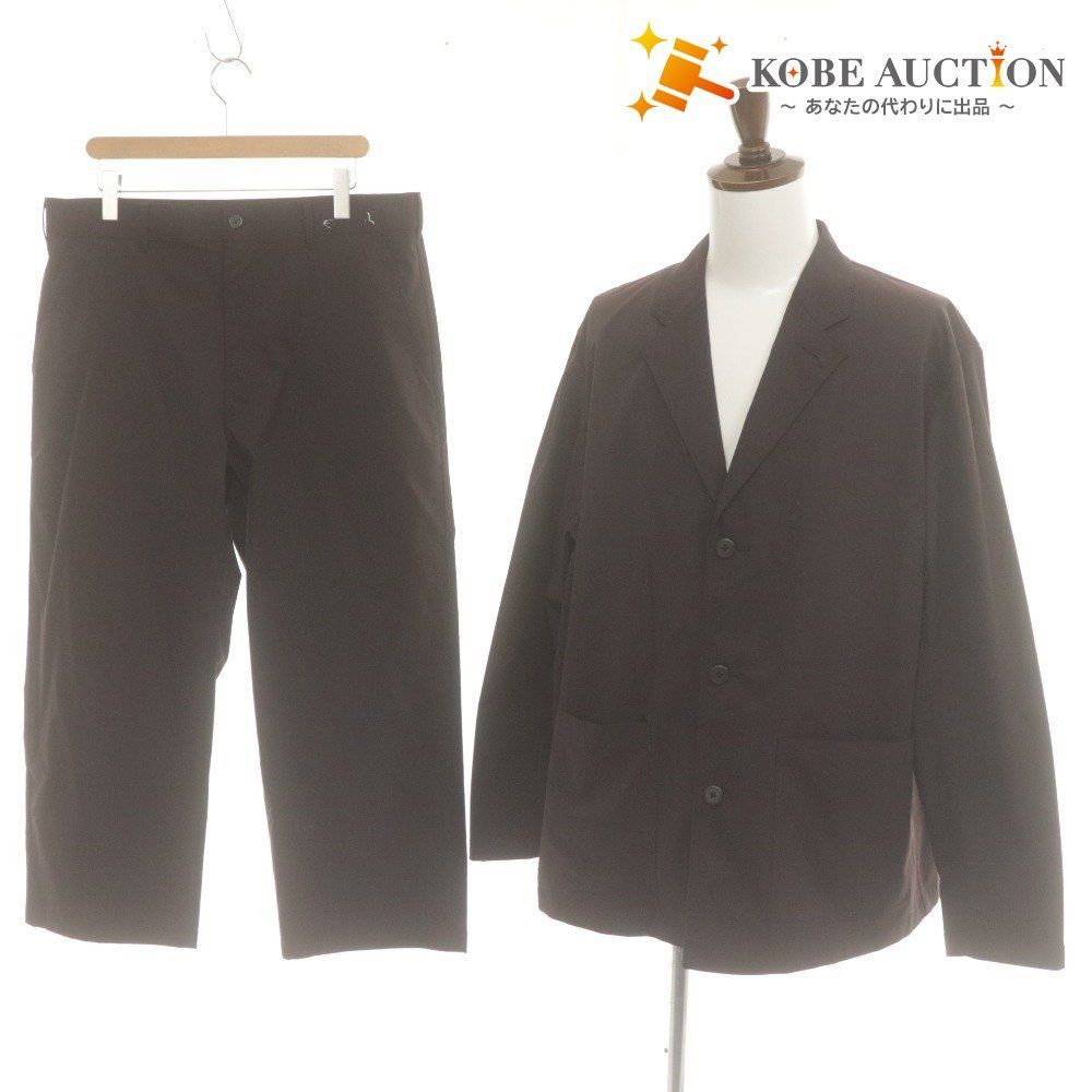 ユニクロ C ジャケット パンツ スーツ セットアップ トップス ボトムス メンズ XL ボルドー