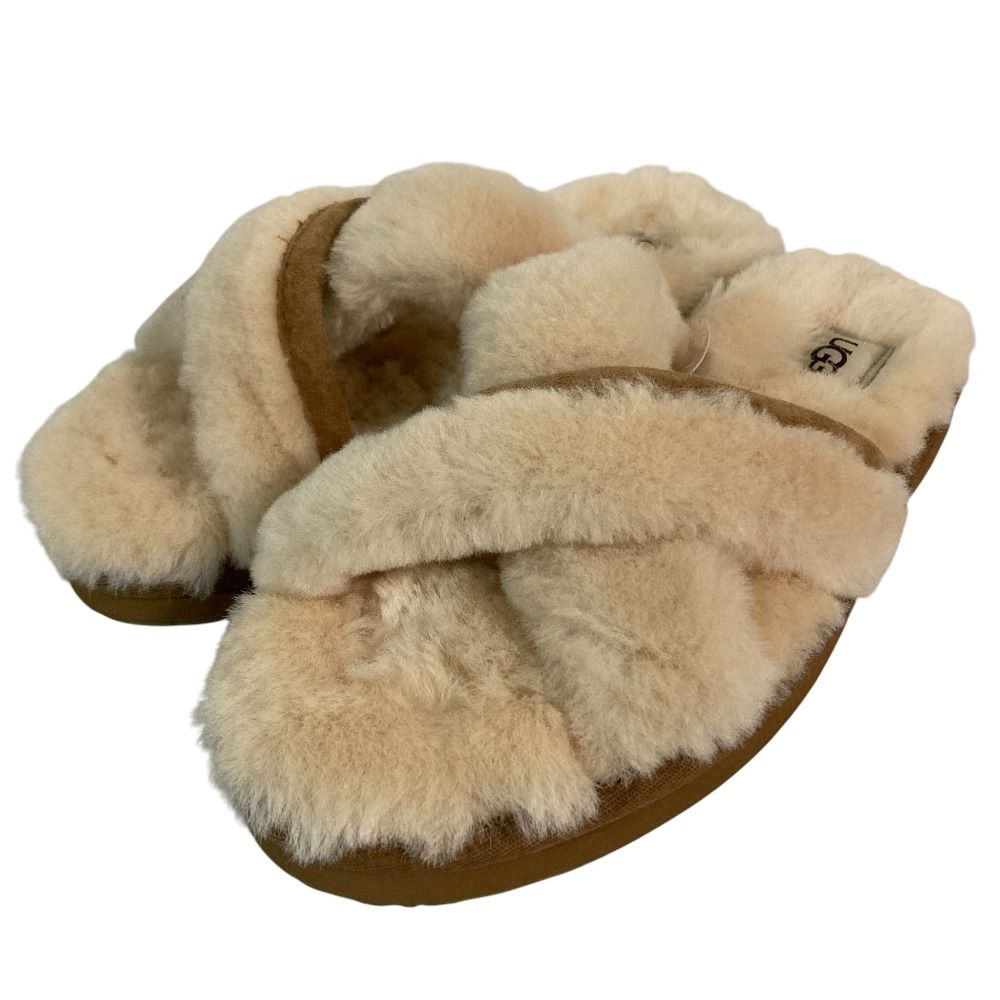 良品 UGG アグ Abela アベラ ムートン スライドサンダル 1017548 24cm 