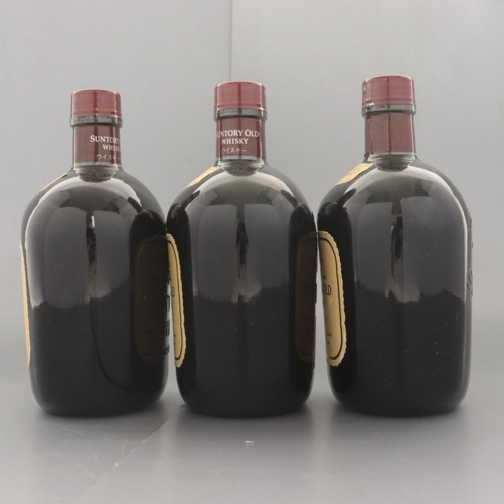 □ 酒 サントリー ウイスキー オールド 3本セット まとめ売り モルト