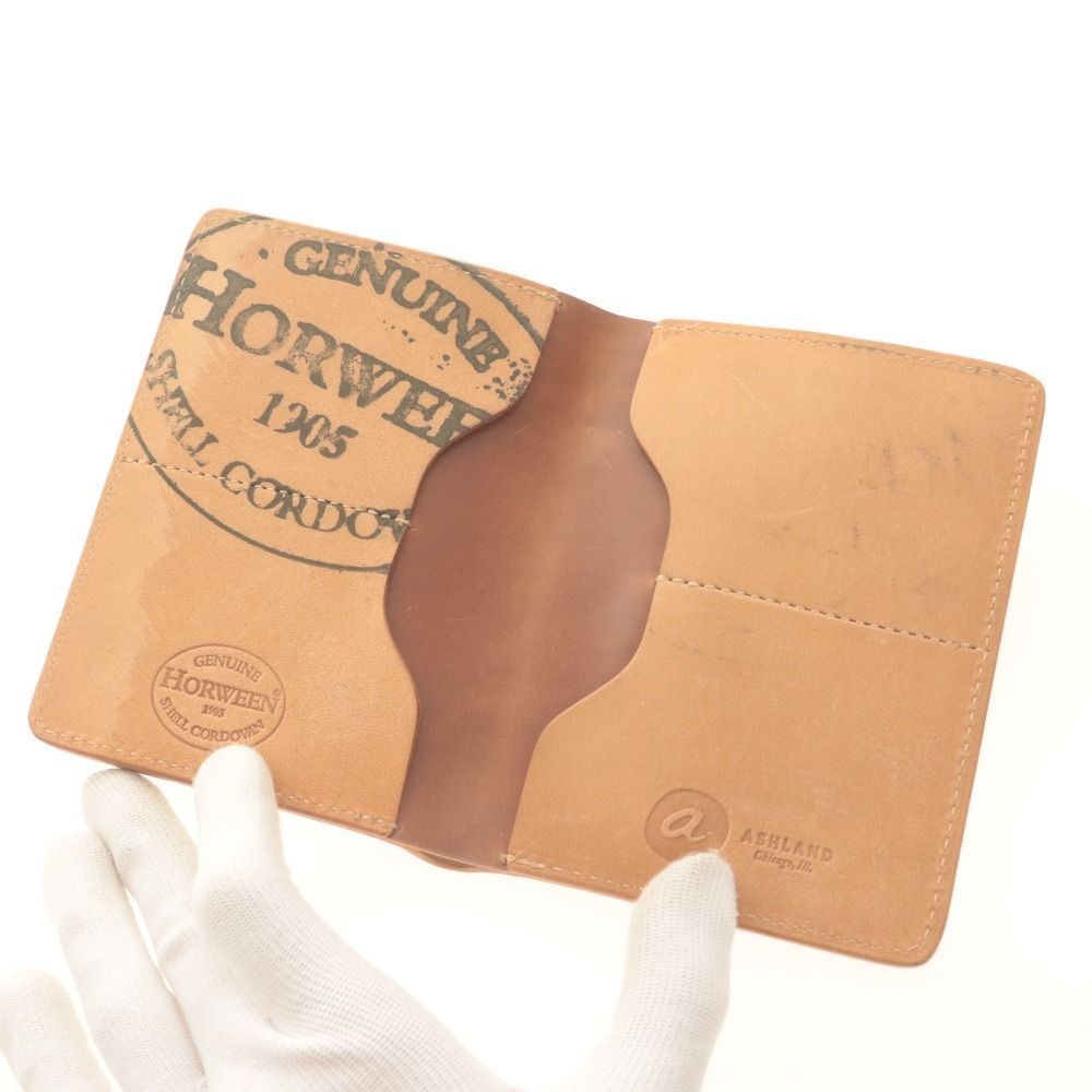 □ アッシュランドレザー 二つ折り財布 ファットハービー オールシェル