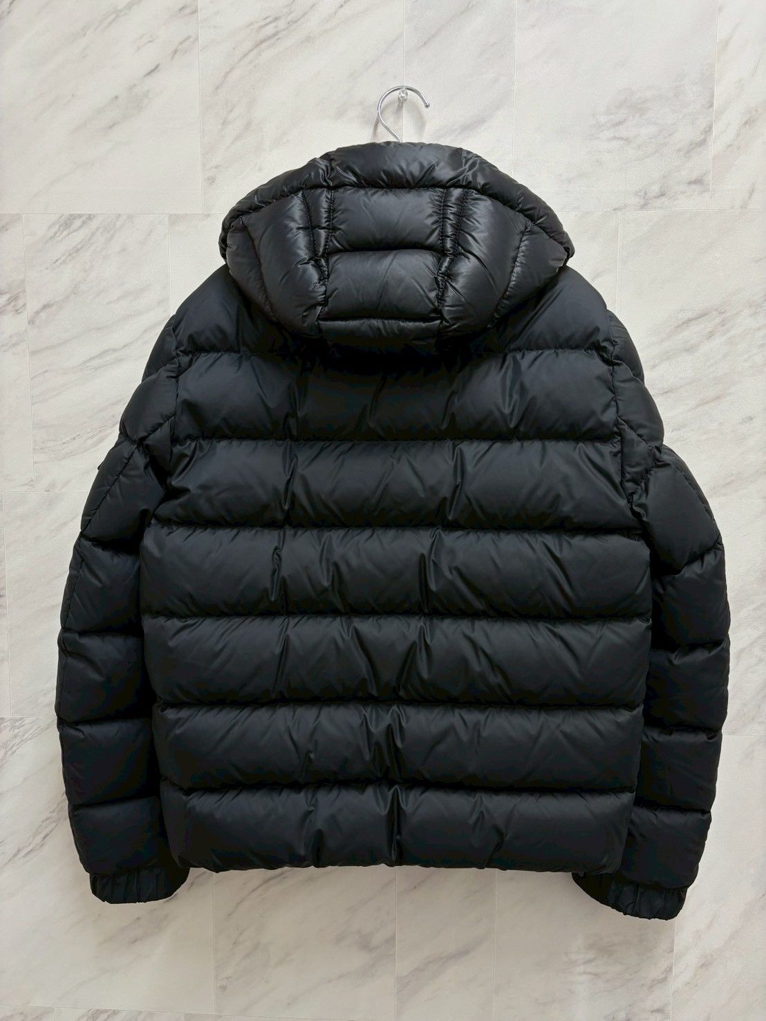 MONCLER モンクレール 黒 ブラック ダウン ダウンジャケット ジャンパー ジップ アウター トップス メンズ レディース サイズ2 ほぼ♥