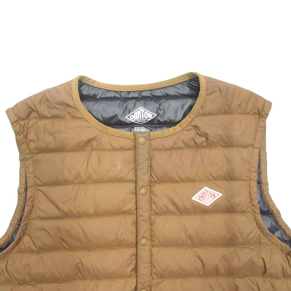 美品 DANTON ダントン インナー ダウン ベスト ジャケット ブルゾン