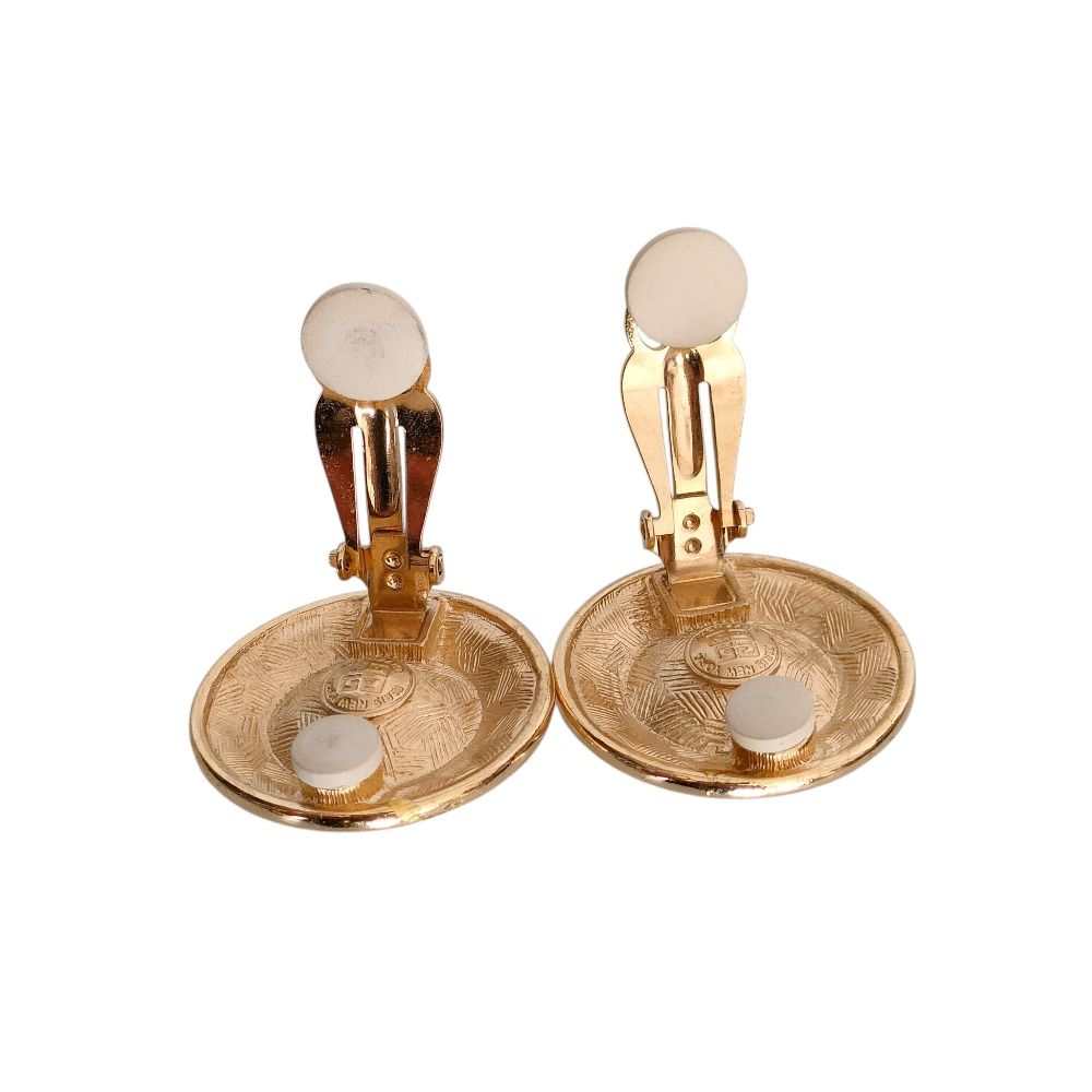 美品 GIVENCHY ジバンシィ ヴィンテージ 4G ストーン メタル クリップ