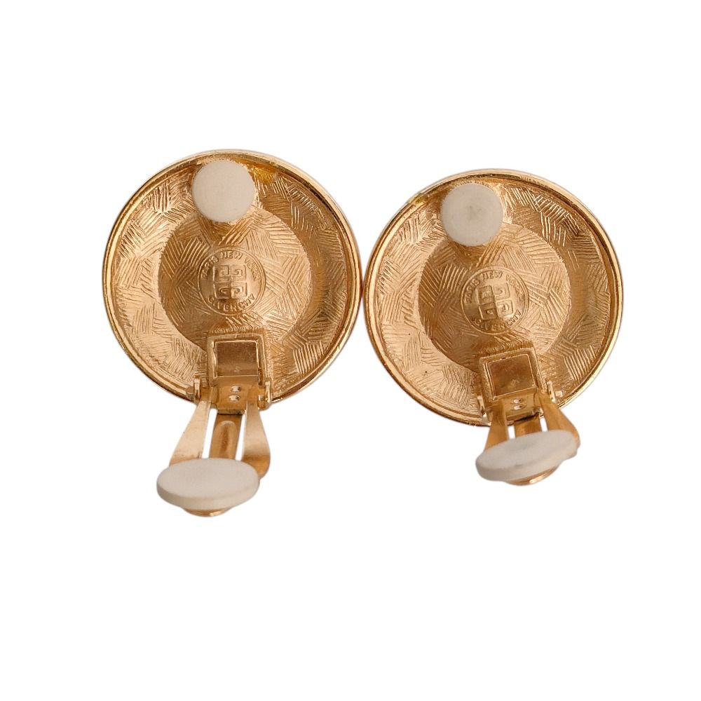 美品 GIVENCHY ジバンシィ ヴィンテージ 4G ストーン メタル クリップ