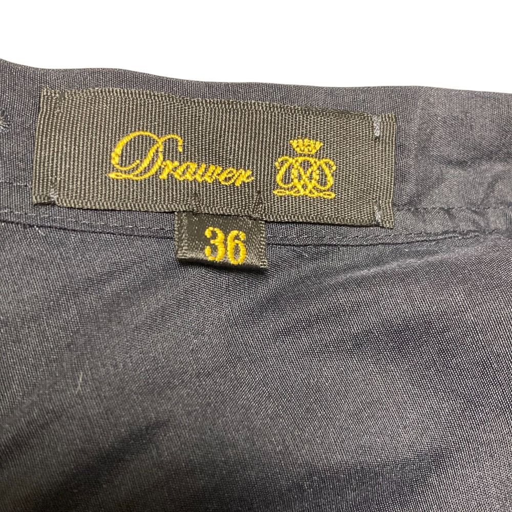 良品 DRAWER ドゥロワー ナイロンシルクギャザーノースリーブブラウス