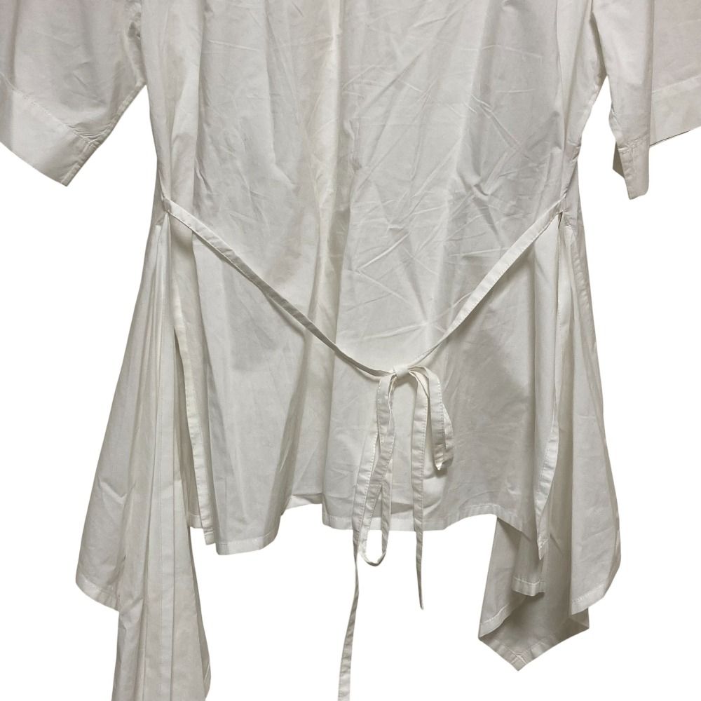 美品 Plan C プランシー コットンポプリンVネックショートスリーブ