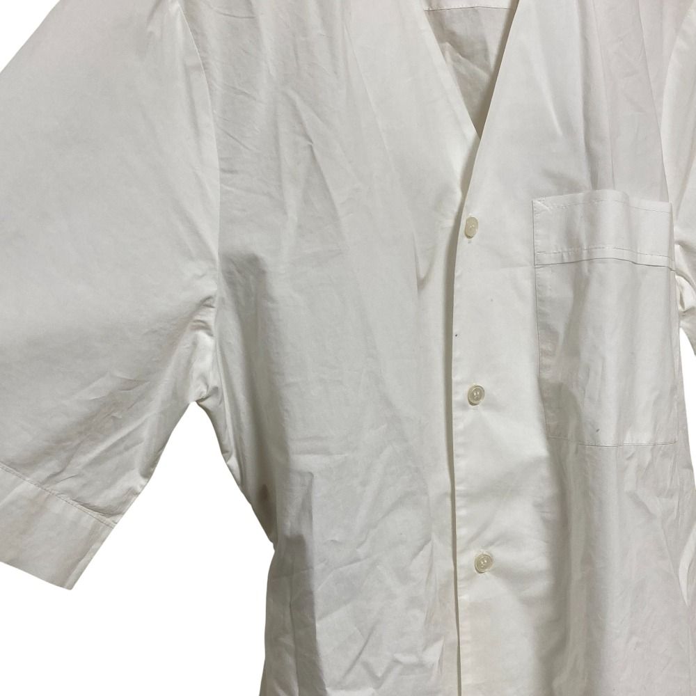 美品 Plan C プランシー コットンポプリンVネックショートスリーブ