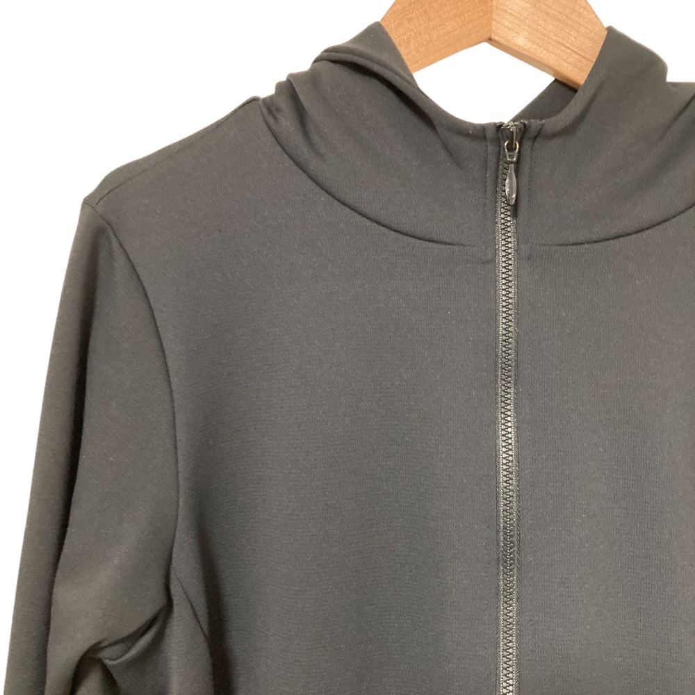 良品 yori ヨリ ダブルフレアメッシュパーカー Fサイズ ブラック