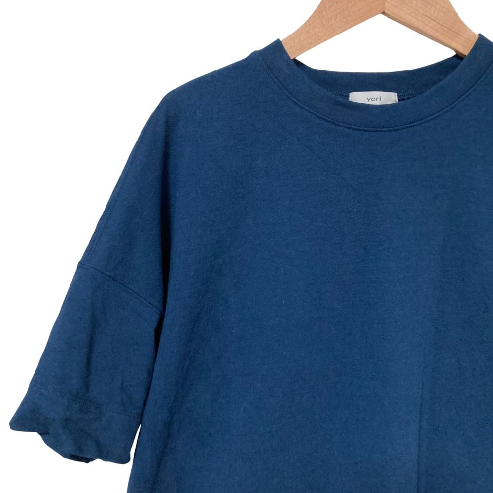 美品 25SS yori ヨリ Solid Back Flare Tee 半袖 バックフレア Tシャツ