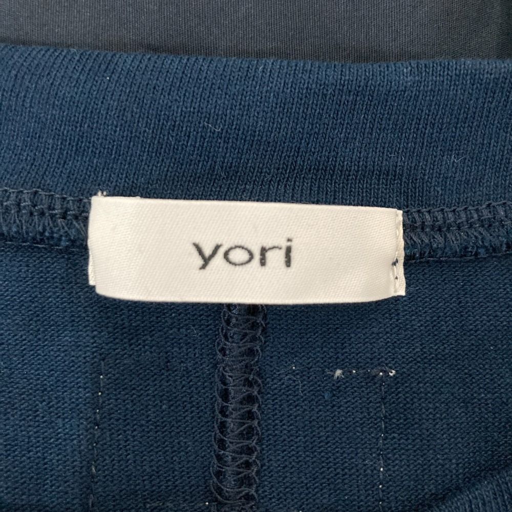 美品 25SS yori ヨリ Solid Back Flare Tee 半袖 バックフレア Tシャツ