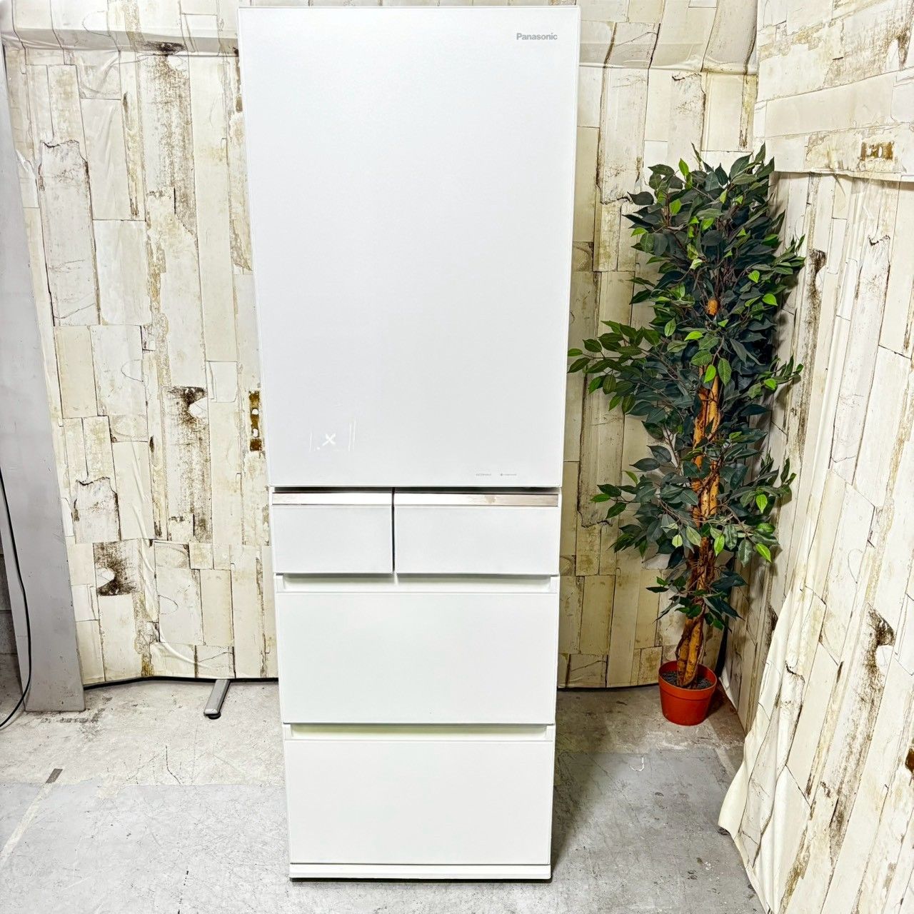 2020年製】 Panasonic パナソニック NR-E415PV-W ノンフロン冷凍冷蔵庫 