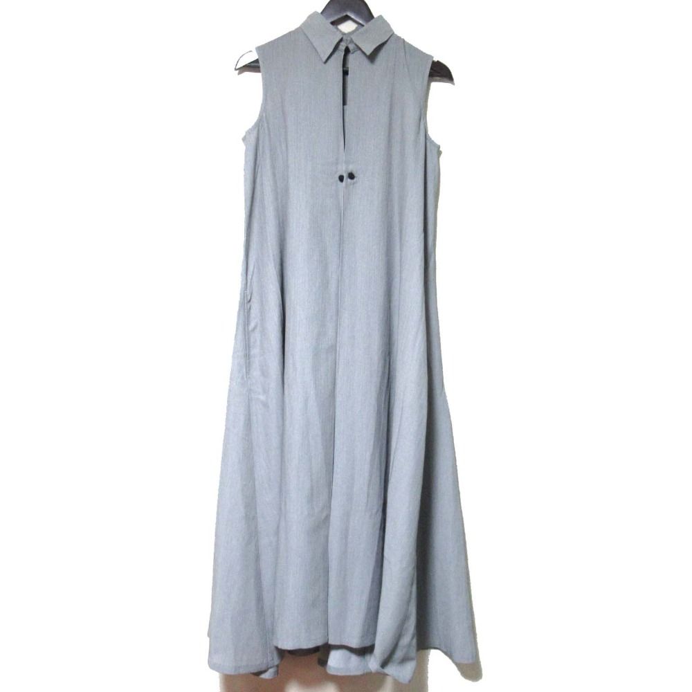 Y s ワイズ ヨウジヤマモト ヴィンテージ ノースリーブ ロング丈 マキシ丈 ドレス ワンピース YF D 08 103 グレー レディース 古着