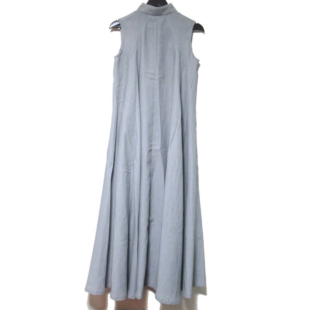 Y s ワイズ ヨウジヤマモト ヴィンテージ ノースリーブ ロング丈 マキシ丈 ドレス ワンピース YF D 08 103 グレー レディース 古着