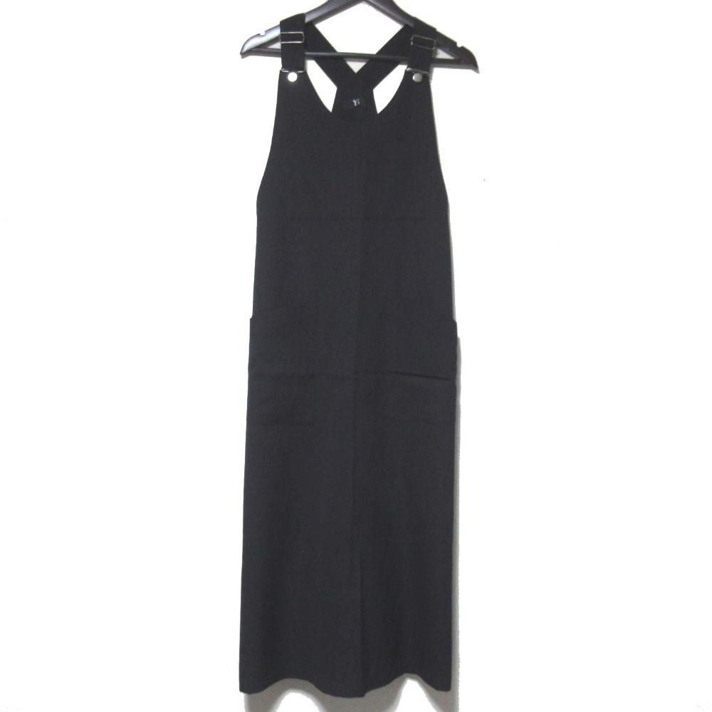 Y s ワイズ ヨウジヤマモト ヴィンテージ サロペットスカート ワンピース YO D 07 100 ブラック レディース 古着