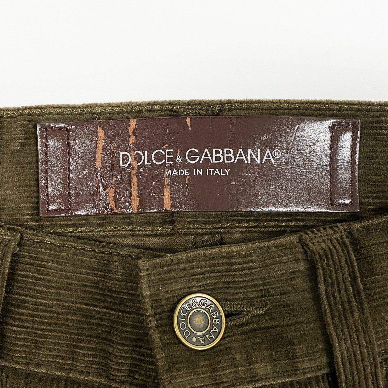 DOLCE&GABBANA 14STRETCH パンツ カーキ 31L8 DOLCE&GABBANA DENIM ドルチェアンドガッパーナ イタリア製