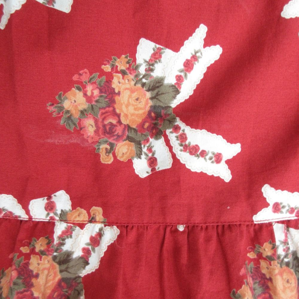 良品 PINK HOUSE ピンクハウス フラワープリント フリル ティアード  