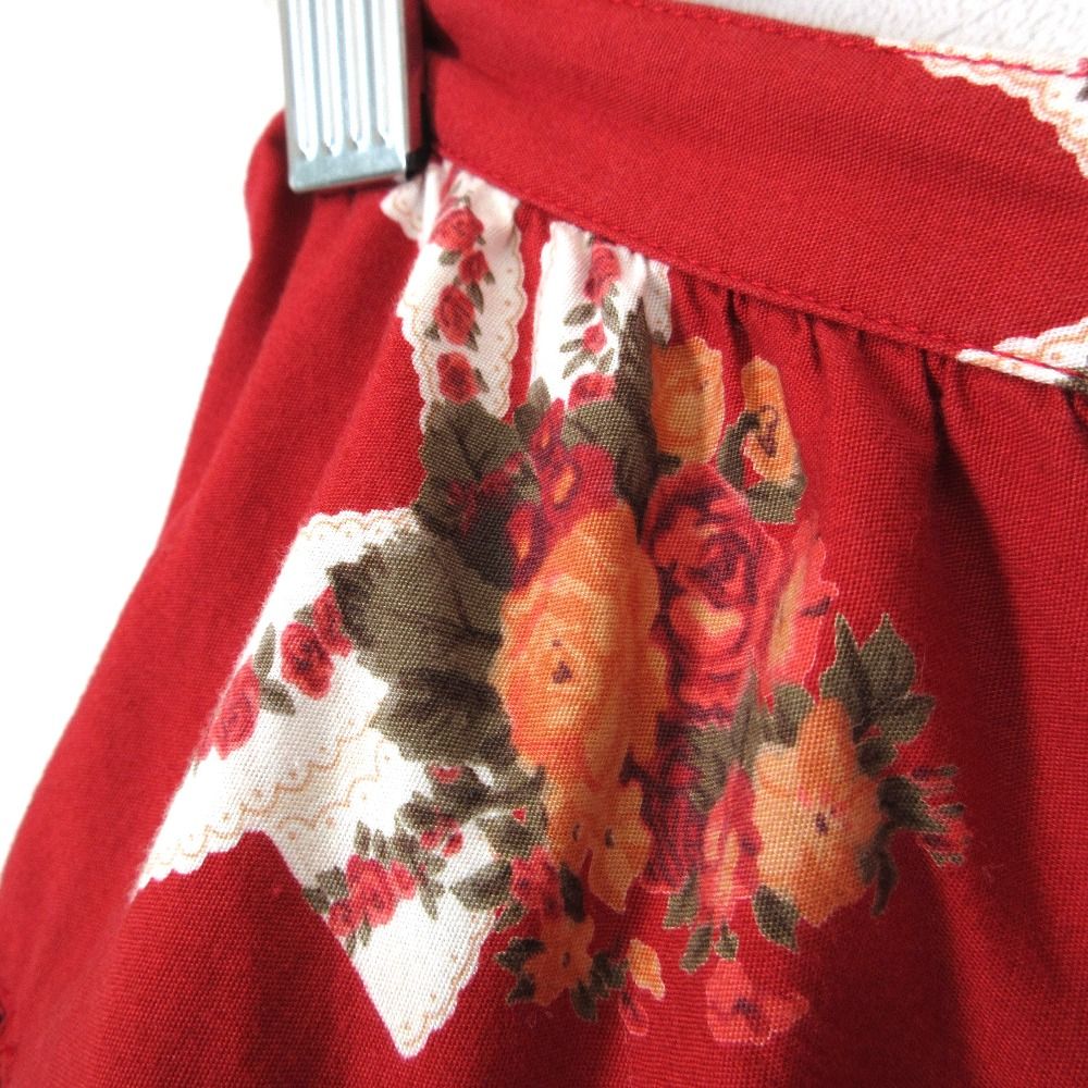 良品 PINK HOUSE ピンクハウス フラワープリント フリル ティアード  