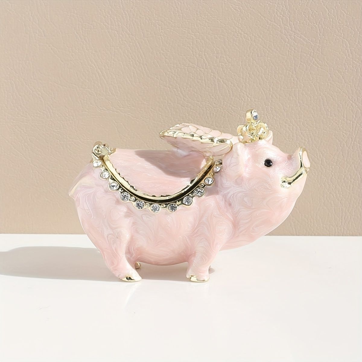 小物入れ 鍵置き 置物 インテリア オブジェ ジュエリーボックス ケース 羽の生えたブタ ぶた 豚 ブルー ピンク 2 感 玄関 鍵 収納ボックス 雑貨 オシャレ ユニークデザイン