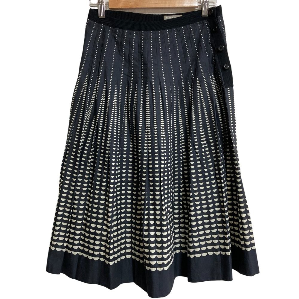 【美品】マーガレットハウエル ハーフムーンスカート 【Ⅱ】 美品 MARGARET HOWELL マーガレットハウエル コットン ハーフムーン