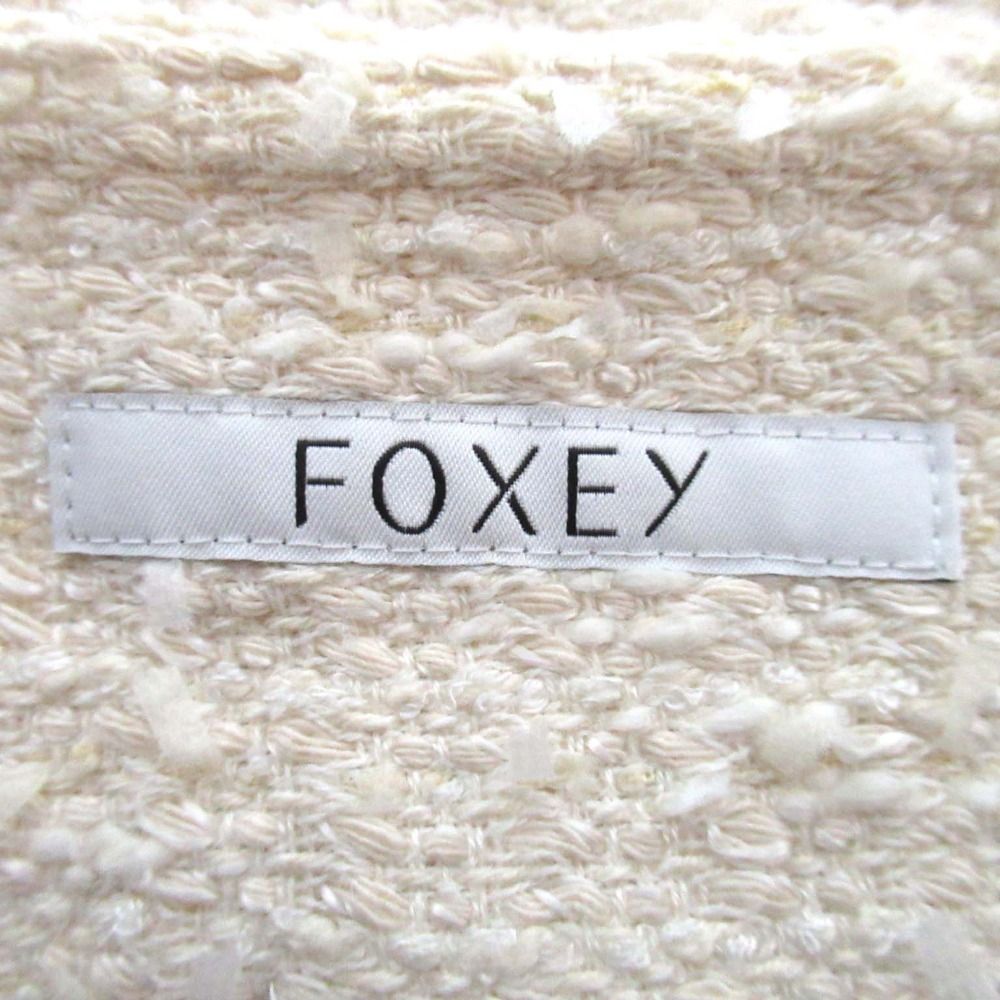良品 FOXEY フォクシー Little Cambridge ツイード ノースリーブ  