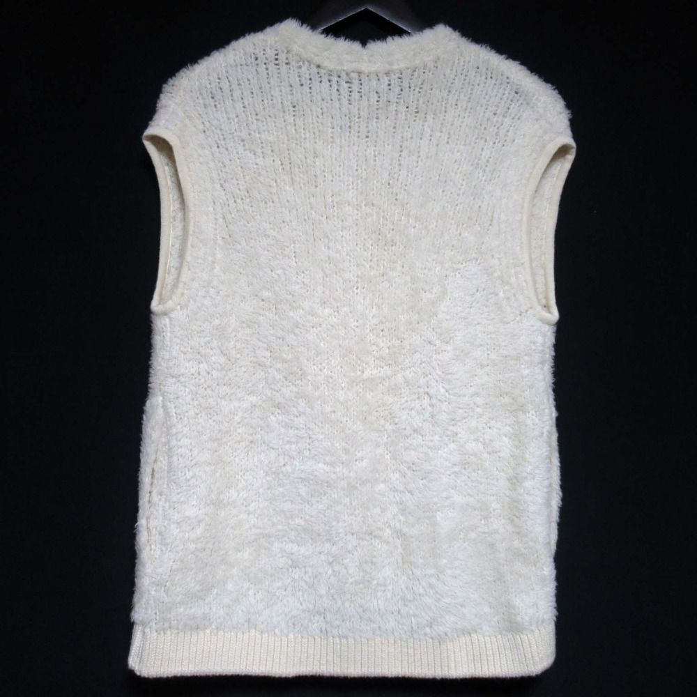 美品 Drawer ドゥロワー アルパカ 3G シャギーニットジレベスト