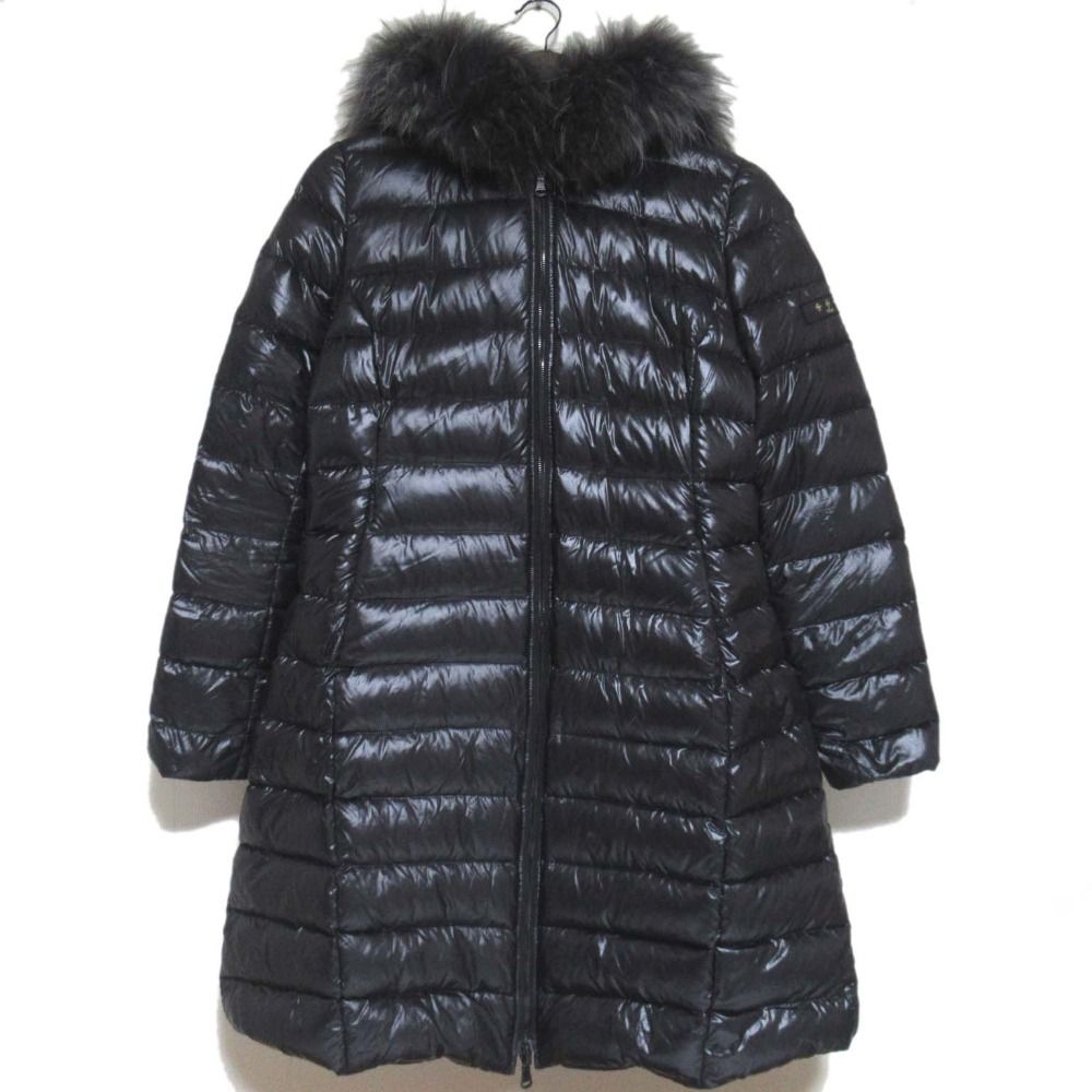 美品 TATRAS タトラス イセラ ラクーンファー フーディー リバーシブル