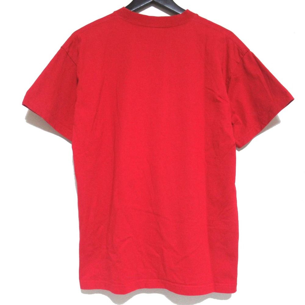 バレンシアガ モデル ミラーロゴプリント 半袖 Tシャツ XSサイズ 155 80 A レッド メンズ レディース 古着