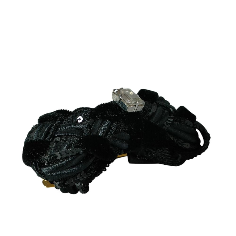 美品 ACCA アッカ リボンモチーフ バレッタ ヘアアクセサリー ブラック