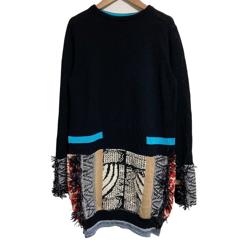 美品 TOGA PULLA トーガプルラ ミックスジャガードニットドレス