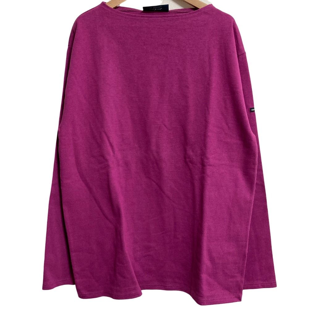 ♥ SAINT JAMES セントジェームス OUESSANT UA ウェッソン バスクシャツ カットソー サイズT6 パープル レディース 古着