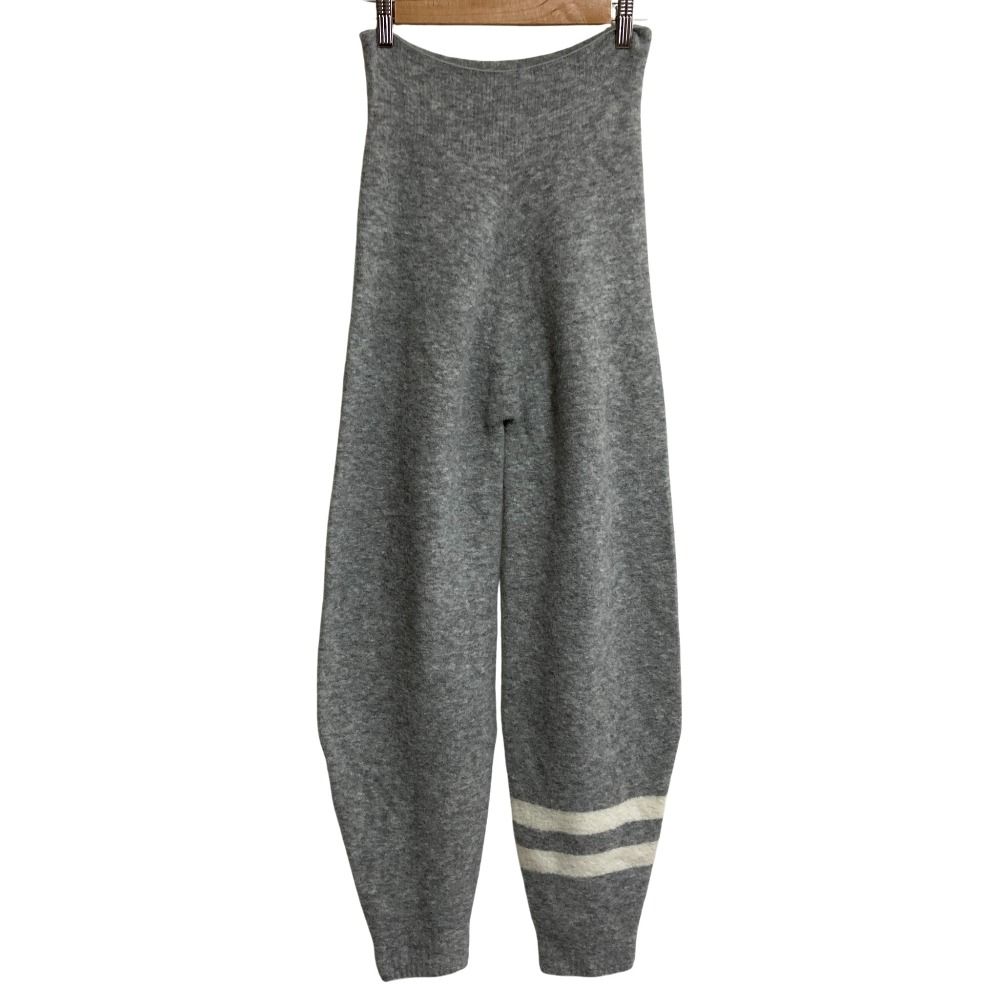 24 AW ADAWAS アダワス JOGGER PANTS ホールガーメント ニット ジョガーパンツ ADWS 401 56 サイズF グレー レディース 古着