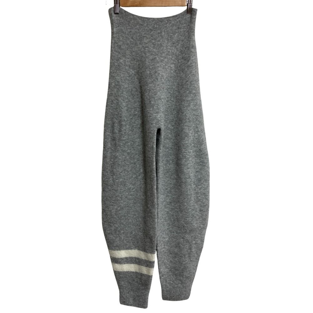 24 AW ADAWAS アダワス JOGGER PANTS ホールガーメント ニット ジョガーパンツ ADWS 401 56 サイズF グレー レディース 古着