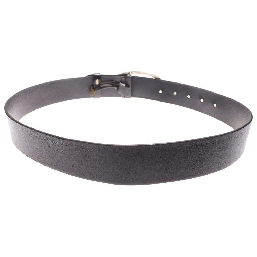 DIESEL (ディーゼル) オーバルDロゴ バックルレザーベルト ブラック