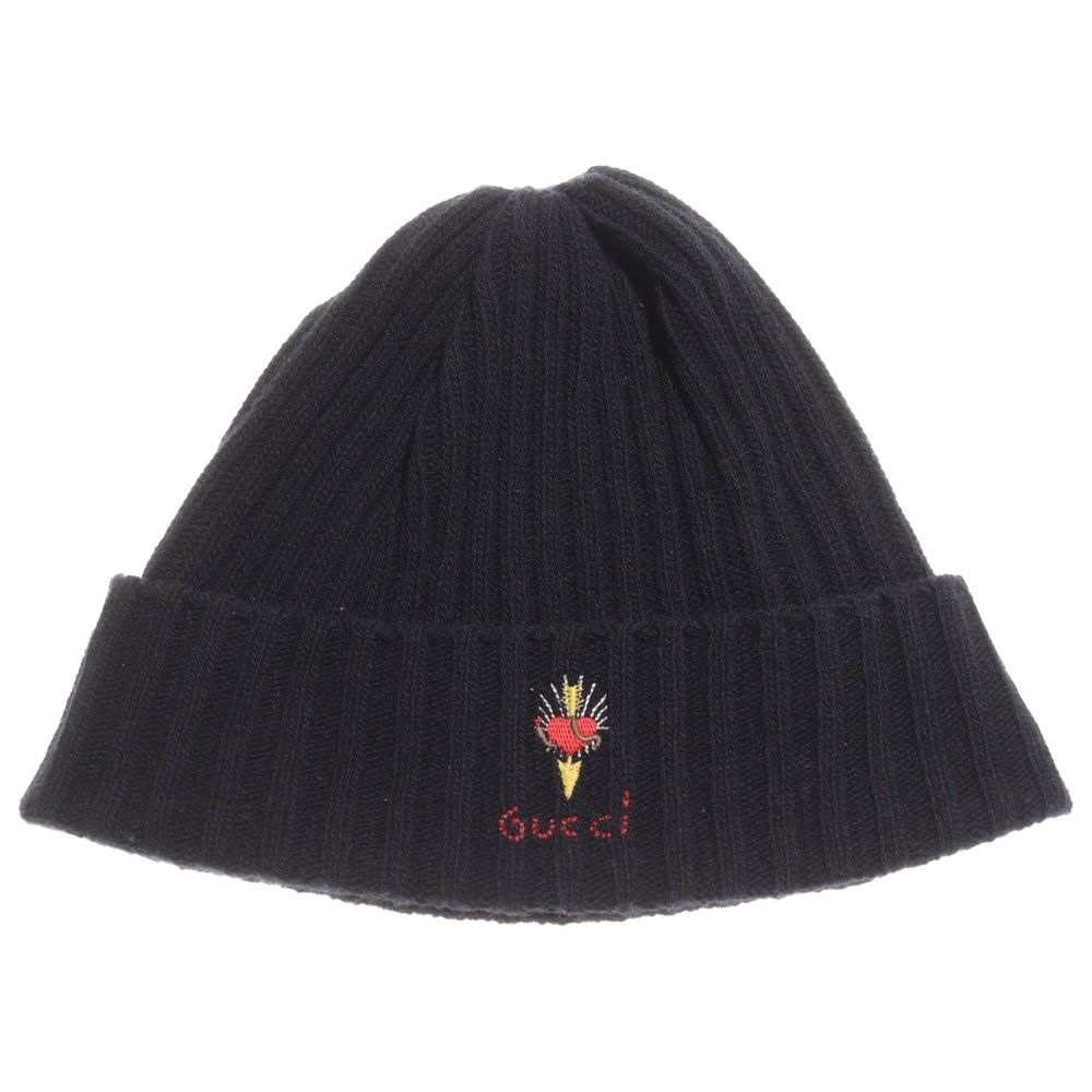 GUCCI (グッチ) ハートダガー ウールニット ビーニー キャップ 帽子