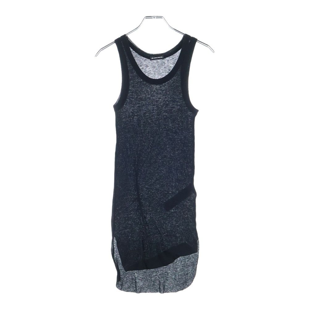 ANN アンドゥムルメステール 23 AW Cashmere Tank Top カシミヤ混 タンクトップ ノースリーブシャツ ブラック 2102-W-JE 01-230-099