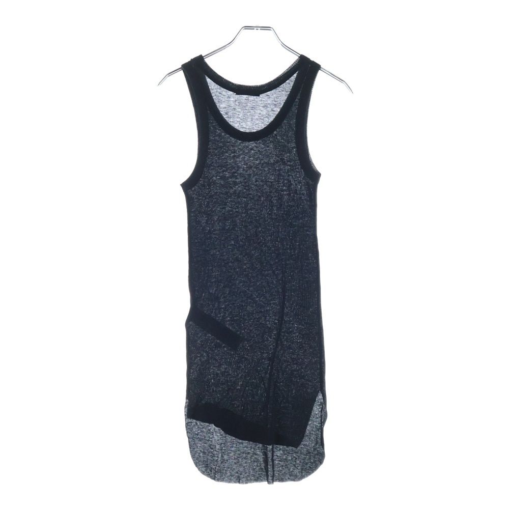 ANN アンドゥムルメステール 23 AW Cashmere Tank Top カシミヤ混 タンクトップ ノースリーブシャツ ブラック 2102-W-JE 01-230-099