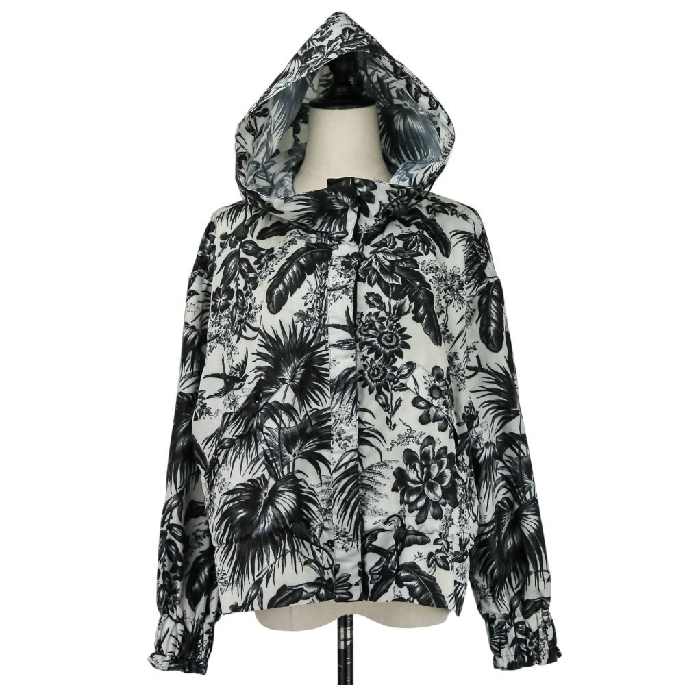 美品 MONCLER モンクレール ALBIREO ボタニカル ナイロンパーカー
