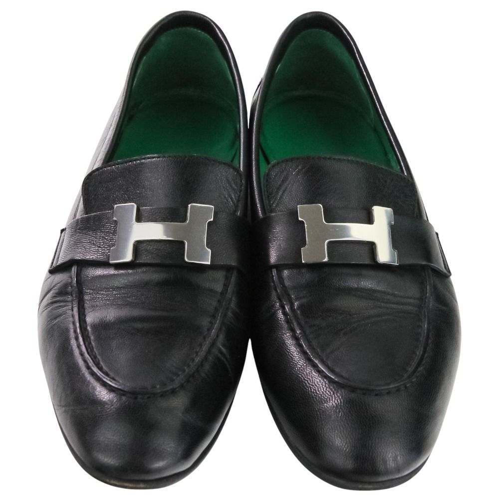 美品 HERMES エルメス モカシンパリ コンスタンス レザー ローファー