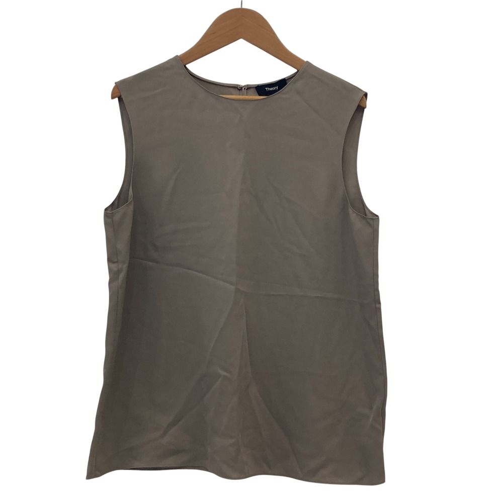 美品 24AW Theory セオリー MODERN GGT STRAIGHT SHELL シルク 