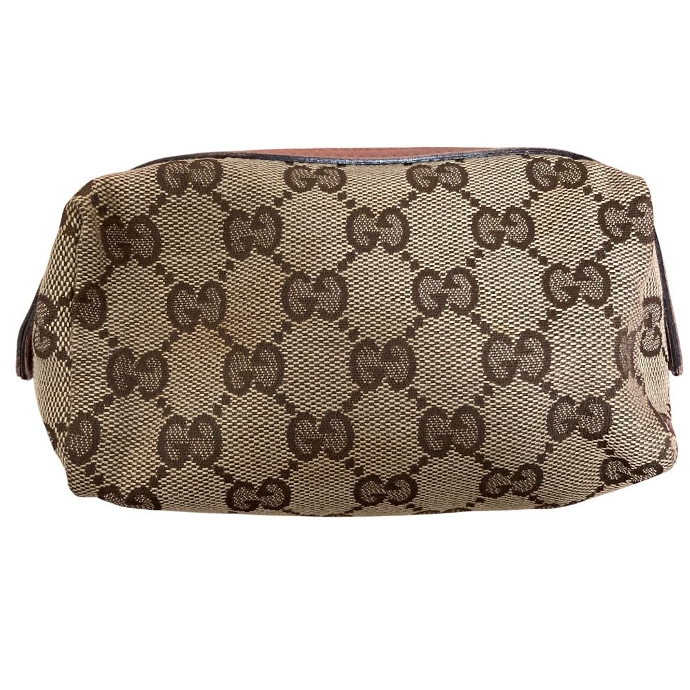 美品 GUCCI グッチ GGキャンバス コスメポーチ 245947 ピンク 美品 GUCCI グッチ GGキャンバス コスメポーチ 245947 ピンク