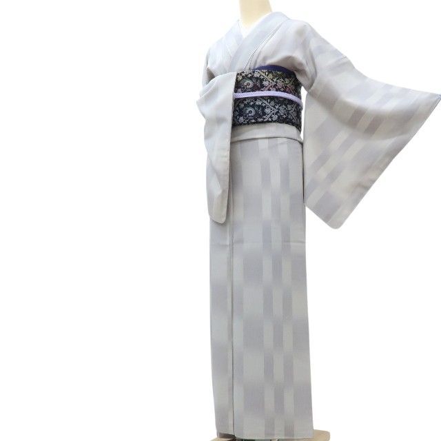 百華❀Y4135◇美品 正絹 破陣楽落款 手縫い仕立て トールサイズ お召