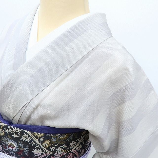 百華❀Y4135◇美品 正絹 破陣楽落款 手縫い仕立て トールサイズ お召