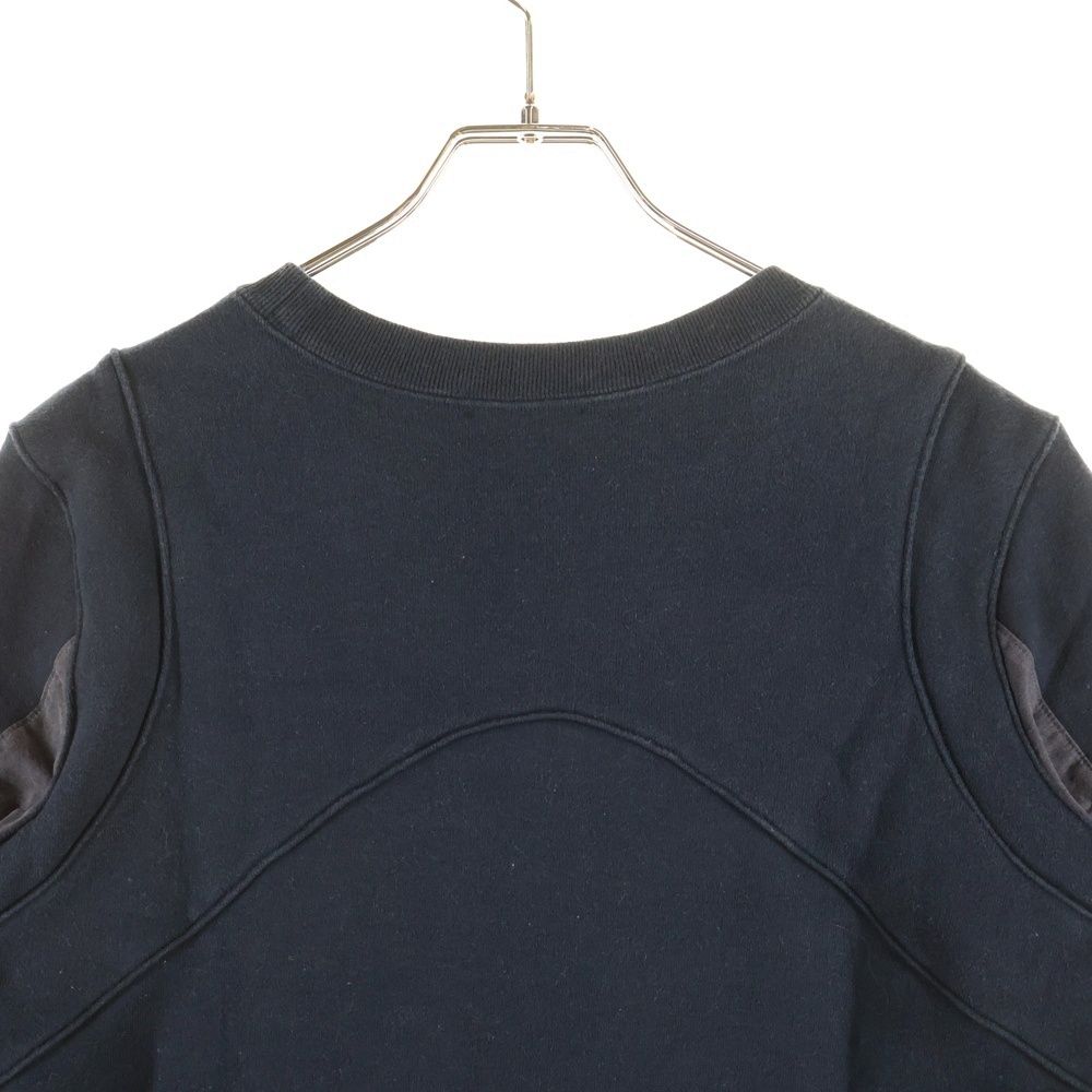 UNDERCOVER アンダーカバー 14AW サイドボールジップ タック フリルスカート レイヤード クルーネック 半袖スウェット カットソー レディース ネイビー N1810 UNDERCOVER (アンダーカバー) 14AW サイドボールジップ タック フリル