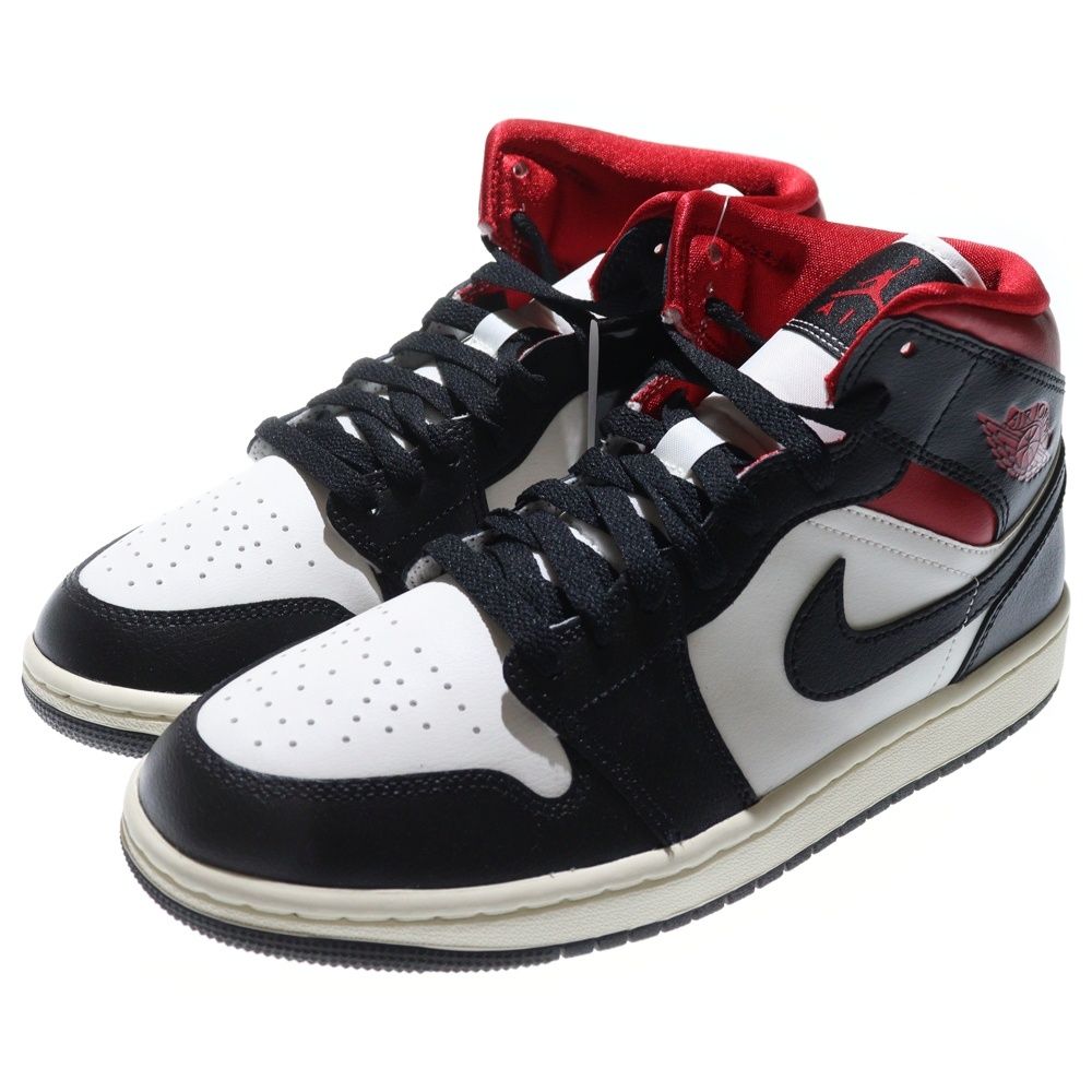 NIKE ナイキ WMNS AIR JORDAN 1 MID GYM RED BQ 6472-061 ウィメンズ エアジョーダン ジムレッド ミッドカットスニーカー レッド ブラック US 9 26.0 cm レディース