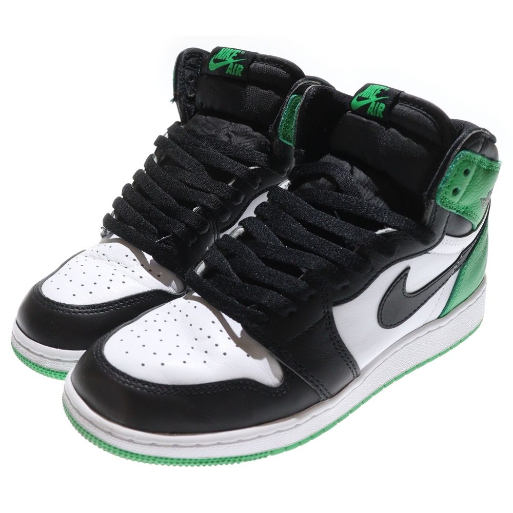 NIKE ナイキ AIR JORDAN 1 HIGH OG GS FD 1437-031 エア ジョーダン レトロ ハイ ハイカットスニーカー US 6.5 Y 24.5 cm グリーン ブラック ホワイト レディース