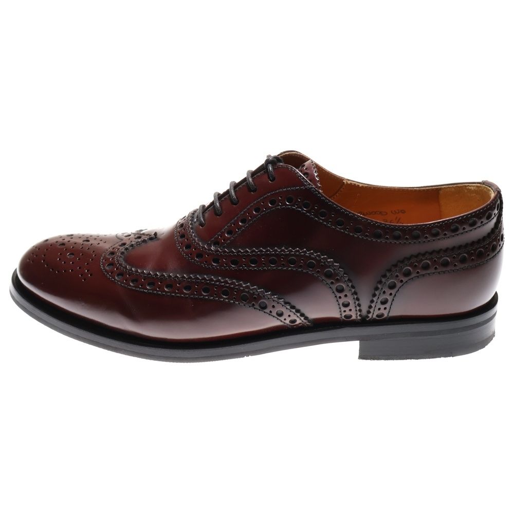 Church s チャーチ BURWOOD ウイングチップ レザーシューズ レディース バーガンディー DE 0001