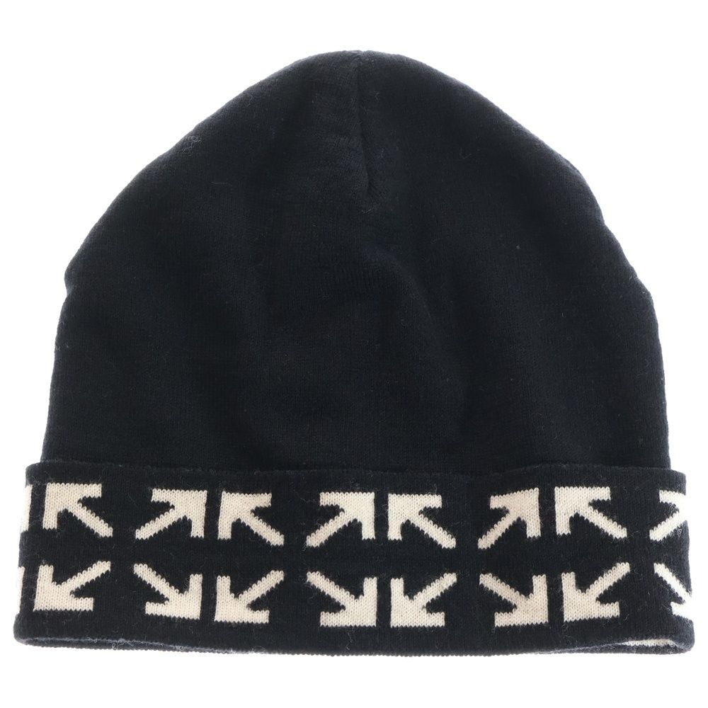 OFF-WHITE オフホワイト ARROWS BEANIE アローズ ロゴ ニットビーニー キャップ 帽子 ブラック