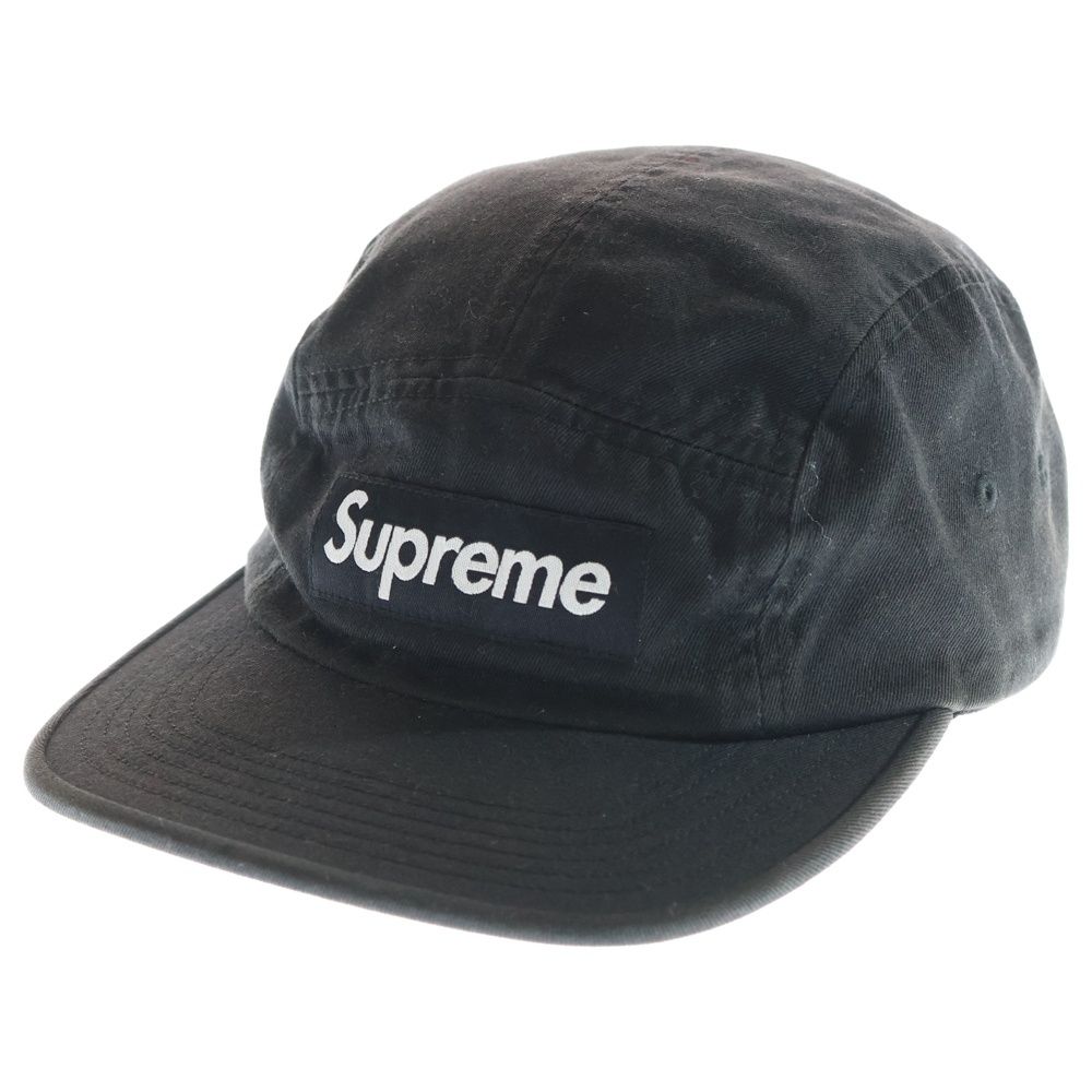 SUPREME シュプリーム 18 AW Washed Chino Twill Camp Cap ウォッシュド チノ ツウィル キャンプ キャップ ブラック